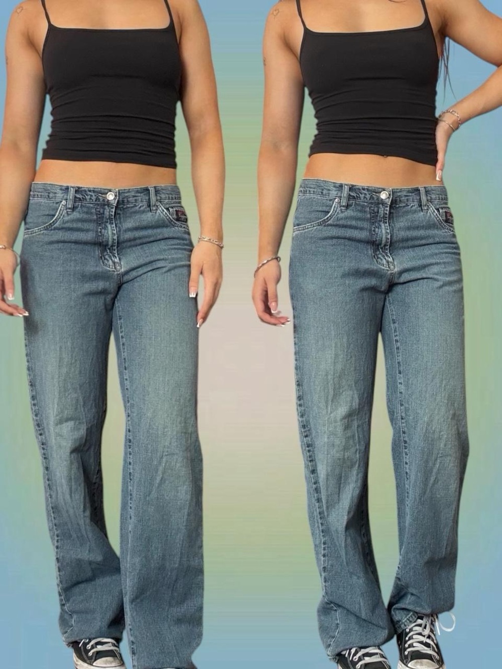 Point Zero Women's Straight Leg Jeans in Light Blue Wash
